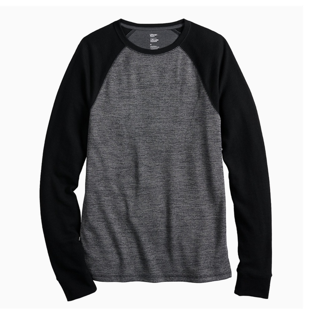 Men’s xxl knit Henley long sleeve shirt ls 2x